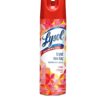 Lysol – Disinfectant Spray – Mango & Hibiscus Scent – 19Oz