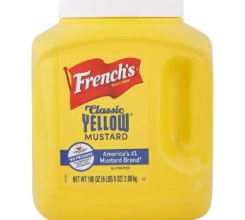 French’s Mustard Jar – Classic Yellow – 2.97 KG (105oz) – (Imported)