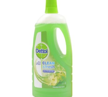 Dettol – Multipurpose & Surface Cleaner – Clean & Fresh – Refreshing Green Apple -1000 ML (1L) – Imported