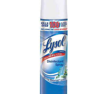 Lysol – Disinfectant Spray – Spring Waterfall Scent 19Oz