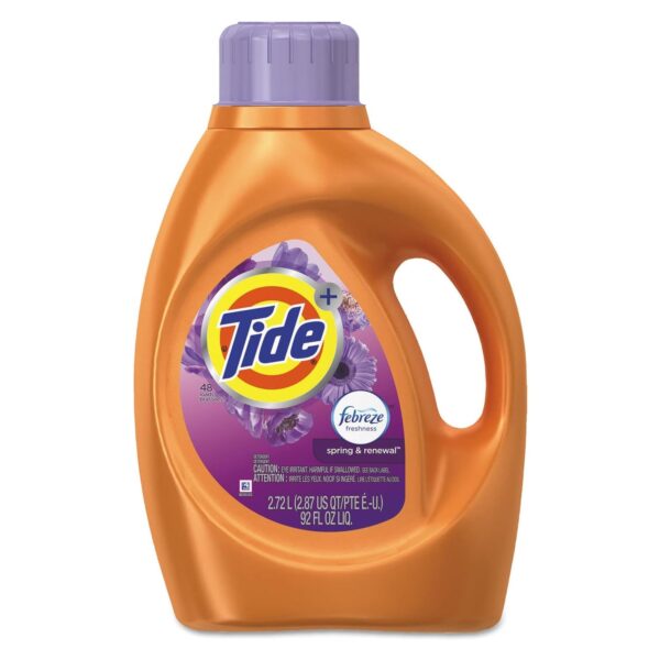 Tide Plus Febreze - Freshness Spring & Renewal - Liquid Laundry Detergent - 92 fl oz - 48 loads