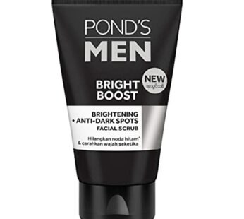 Pond’s Men – Bright Boost – Brightening + Dark Spots Cleanser – Facial Scrub Wash – 100ml