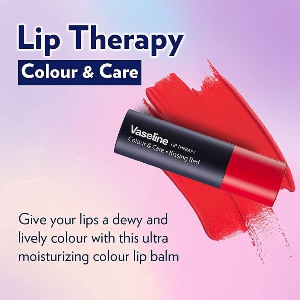 Vaseline - Lip Therapy - Color & Care - Kissing Red - 4.2 Gm - Image 3