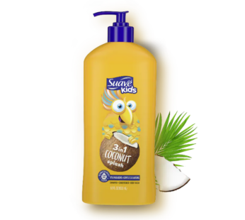 Suave Kids – Coconut Splash – 3IN1 Shampoo + Conditioner + Bodywash – 532ML