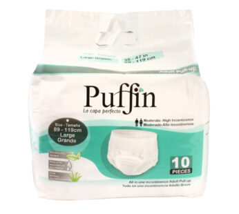 PUFFIN – Large – Pull Up Diapers – 89 – 119 cm- 10 pieces